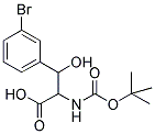 3-(3-BROMO-PHENYL)-2-TERT-BUTOXYCARBONYLAMINO-3-HYDROXY-PROPIONIC ACID Struktur