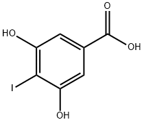 3,5-DIHYDROXY-4-IODOBENZOIC ACID Struktur