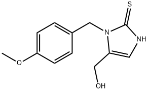 [2-MERCAPTO-3-(4-METHOXY-BENZYL)-3H-IMIDAZOL-4-YL]-METHANOL Struktur