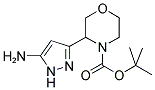 3-(5-AMINO-1H-PYRAZOL-3-YL)-MORPHOLINE-4-CARBOXYLIC ACID TERT-BUTYL ESTER Struktur