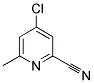 4-CHLORO-6-METHYL-PYRIDINE-2-CARBONITRILE Struktur