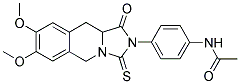 N-[4-(7,8-DIMETHOXY-1-OXO-3-THIOXO-1,5,10,10A-TETRAHYDROIMIDAZO[1,5-B]ISOQUINOLIN-2(3H)-YL)PHENYL]ACETAMIDE Struktur