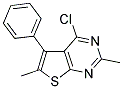 4-CHLORO-2,6-DIMETHYL-5-PHENYLTHIENO[2,3-D]PYRIMIDINE Struktur