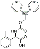 (R)-[(9H-FLUOREN-9-YLMETHOXYCARBONYLAMINO)]-O-TOLYL-ACETIC ACID Struktur