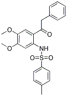 N-(4,5-DIMETHOXY-2-PHENYLACETYL-PHENYL)-4-METHYL-BENZENESULFONAMIDE Struktur