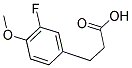 3-(3-FLUORO-4-METHOXYPHENYL)PROPANOIC ACID Struktur