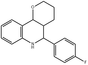 5-(4-FLUORO-PHENYL)-3,4,4A,5,6,10B-HEXAHYDRO-2H-PYRANO[3,2-C]QUINOLINE Struktur