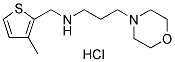 (3-METHYL-THIOPHEN-2-YLMETHYL)-(3-MORPHOLIN-4-YL-PROPYL)-AMINE HYDROCHLORIDE Struktur