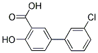 3'-CHLORO-4-HYDROXY[1,1'-BIPHENYL]-3-CARBOXYLIC ACID Struktur