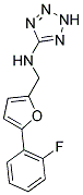 N-((5-(2-FLUOROPHENYL)-2-FURYL)METHYL)-2H-TETRAZOL-5-AMINE Struktur