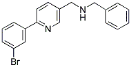 N-BENZYL-1-[6-(3-BROMOPHENYL)PYRIDIN-3-YL]METHANAMINE Struktur