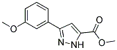 5-(3-METHOXY-PHENYL)-2H-PYRAZOLE-3-CARBOXYLIC ACID METHYL ESTER Struktur