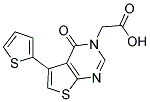 (4-OXO-5-THIEN-2-YLTHIENO[2,3-D]PYRIMIDIN-3(4H)-YL)ACETIC ACID Struktur