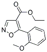 ETHYL-5-(2-METHOXYPHENYL)-ISOXAZOLE-4-CARBOXYLATE Struktur