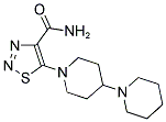 5-(1,4'-BIPIPERIDIN-1'-YL)-1,2,3-THIADIAZOLE-4-CARBOXAMIDE Struktur