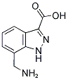 7-AMINOMETHYL-INDAZOLE-3-CARBOXYLIC ACID Struktur