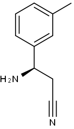 (R)-3-AMINO-3-M-TOLYLPROPANENITRILE Struktur