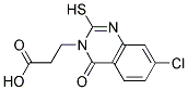 3-(7-CHLORO-2-MERCAPTO-4-OXOQUINAZOLIN-3(4H)-YL)PROPANOIC ACID Struktur