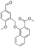 METHYL 1-[(5-FORMYL-2-METHOXYBENZYL)OXY]-2-NAPHTHOATE Struktur