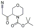 3-(2-CYANO-ACETYL)-MORPHOLINE-4-CARBOXYLIC ACID TERT-BUTYL ESTER Struktur