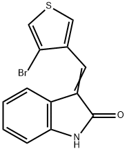 3-[(Z)-(4-BROMO-3-THIENYL)METHYLIDENE]-1H-INDOL-2-ONE Struktur