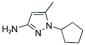 1-CYCLOPENTYL-5-METHYL-1H-PYRAZOL-3-AMINE Struktur