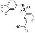 3-[(1,3-BENZODIOXOL-5-YLAMINO)SULFONYL]BENZOIC ACID Struktur