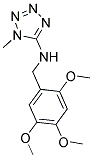 1-METHYL-N-(2,4,5-TRIMETHOXYBENZYL)-1H-TETRAZOL-5-AMINE Struktur