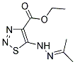 ETHYL 5-[2-(1-METHYLETHYLIDENE)HYDRAZINO]-1,2,3-THIADIAZOLE-4-CARBOXYLATE Struktur