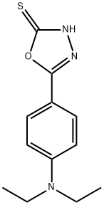 5-[4-(DIETHYLAMINO)PHENYL]-1,3,4-OXADIAZOLE-2-THIOL Struktur