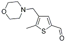 5-METHYL-4-(4-MORPHOLINYLMETHYL)-2-THIOPHENECARBALDEHYDE Struktur