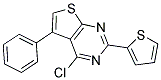 4-CHLORO-5-PHENYL-2-THIEN-2-YLTHIENO[2,3-D]PYRIMIDINE Struktur