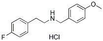 [2-(4-FLUORO-PHENYL)-ETHYL]-(4-METHOXY-BENZYL)-AMINE HYDROCHLORIDE Struktur