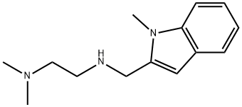 N,N-DIMETHYL-N'-[(1-METHYL-1H-INDOL-2-YL)-METHYL]ETHANE-1,2-DIAMINE Struktur