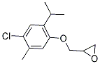 2-[(4-CHLORO-2-ISOPROPYL-5-METHYLPHENOXY)METHYL]OXIRANE Struktur