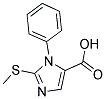 2-(METHYLTHIO)-1-PHENYL-1H-IMIDAZOLE-5-CARBOXYLIC ACID Struktur