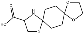 1,4-DIOXA-9-THIA-12-AZADISPIRO[4.2.4.2]TETRADECANE-11-CARBOXYLIC ACID Struktur