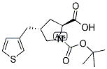 BOC-(R)-GAMMA-(3-THIENYLMETHYL)-L-PROLINE Struktur