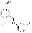 3-[(3-FLUOROPHENOXY)METHYL]-4-METHOXYBENZALDEHYDE Struktur