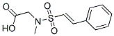 (METHYL[[(E)-2-PHENYLVINYL]SULFONYL]AMINO)ACETIC ACID Struktur