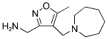 [4-(1-AZEPANYLMETHYL)-5-METHYL-3-ISOXAZOLYL]METHANAMINE Struktur