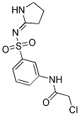 2-CHLORO-N-(3-([(2E)-PYRROLIDIN-2-YLIDENEAMINO]SULFONYL)PHENYL)ACETAMIDE Struktur