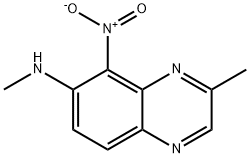 2-METHYL-7-METHYLAMINO-8-NITRO-QUINOXALINE Struktur