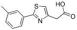 [2-(3-METHYLPHENYL)-1,3-THIAZOL-4-YL]ACETIC ACID Struktur