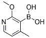 2-METHOXY-4-METHYL-3-PYRIDINYLBORONIC ACID Struktur