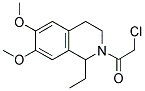 2-CHLORO-1-[1-ETHYL-6,7-DIMETHOXY-3,4-DIHYDRO-2(1H)-ISOQUINOLINYL]-1-ETHANONE Struktur