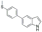 5-[4-(METHYLSULFANYL)PHENYL]-1H-INDOLE Struktur