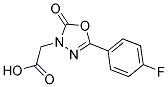 [5-(4-FLUOROPHENYL)-2-OXO-1,3,4-OXADIAZOL-3(2H)-YL]ACETIC ACID Struktur