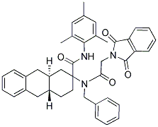 (4AR,9AS)-2-(N-BENZYL-2-(1,3-DIOXOISOINDOLIN-2-YL)ACETAMIDO)-N-MESITYL-1,2,3,4,4A,9,9A,10-OCTAHYDROANTHRACENE-2-CARBOXAMIDE Struktur