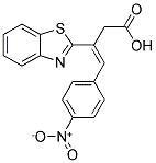 3-BENZOTHIAZOL-2-YL-4-(4-NITRO-PHENYL)-BUT-3-ENOIC ACID Struktur